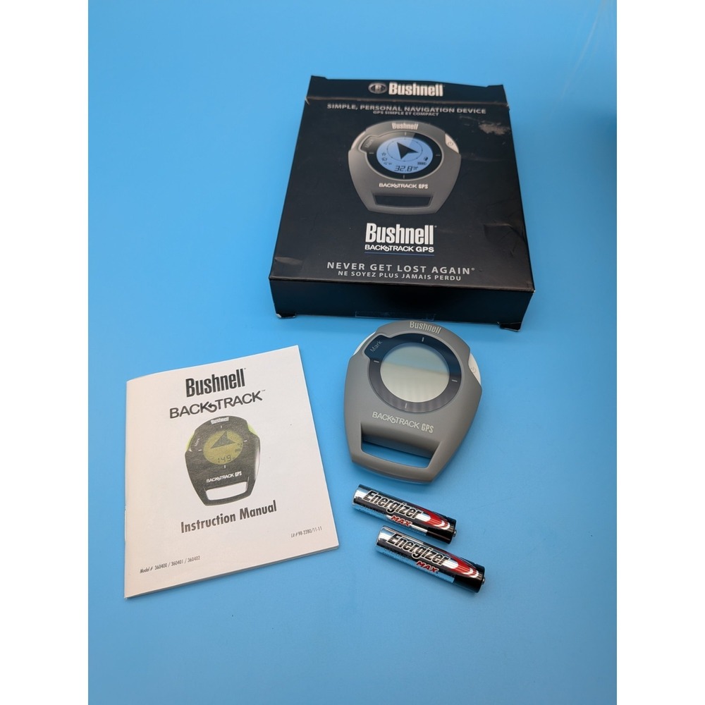 Bushnell Backtrack GPS Model 360410 w/ Box, Manual, Batteries